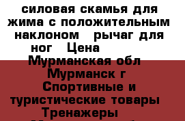 силовая скамья для жима с положительным наклоном   рычаг для ног › Цена ­ 5 000 - Мурманская обл., Мурманск г. Спортивные и туристические товары » Тренажеры   . Мурманская обл.,Мурманск г.